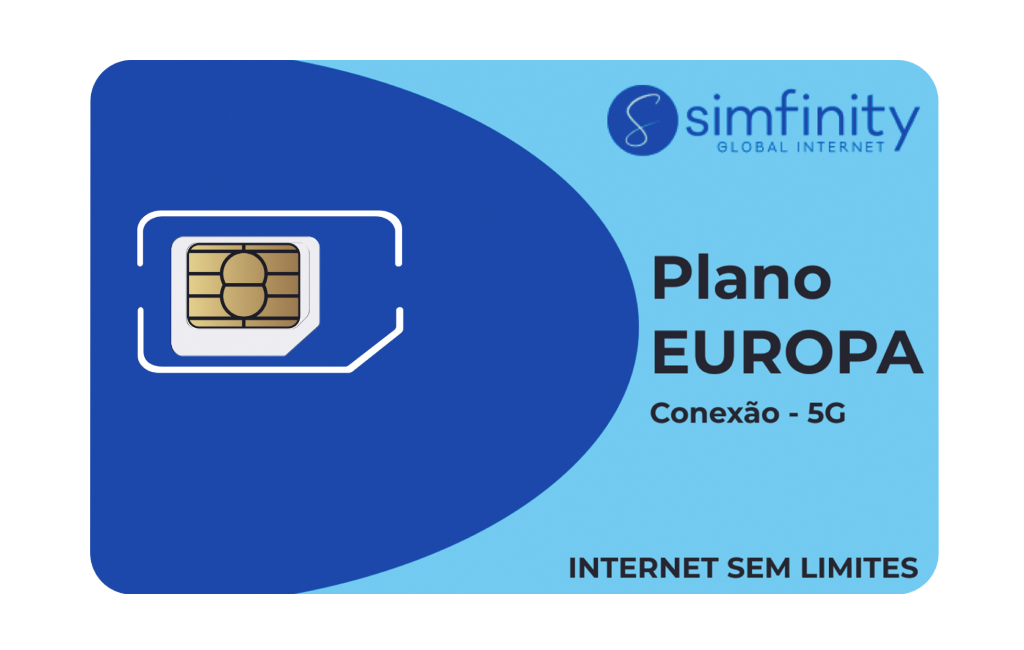 Chip internacional Europa, chip físico - simfinity