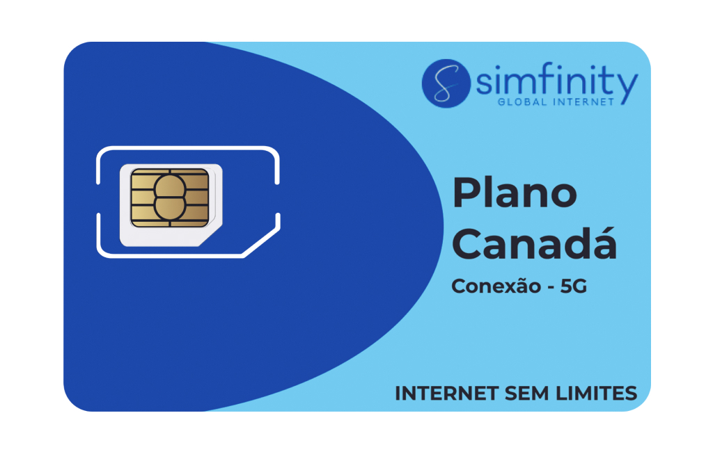 imagem de um chip plano canada - simfinity