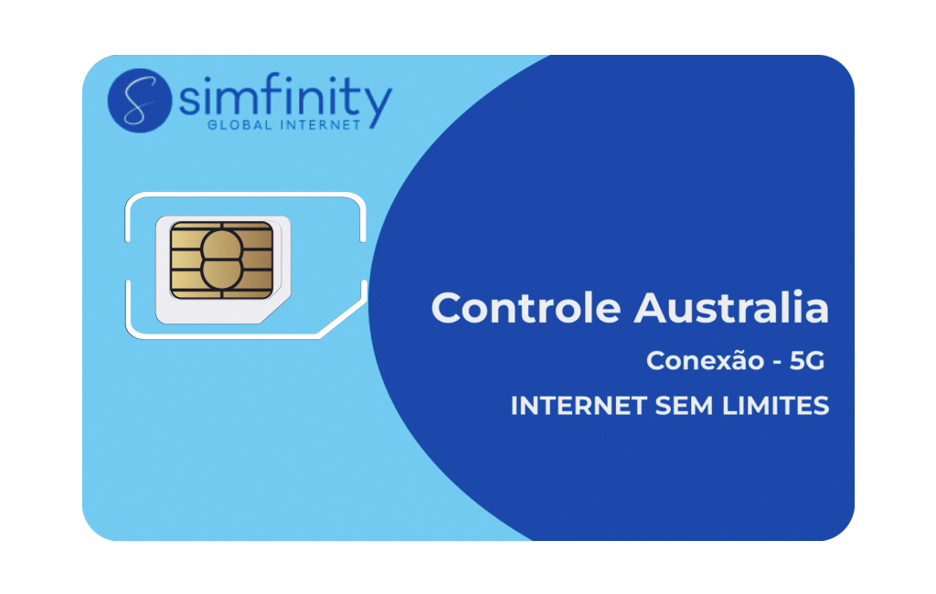foto de um chip do plano controle australia