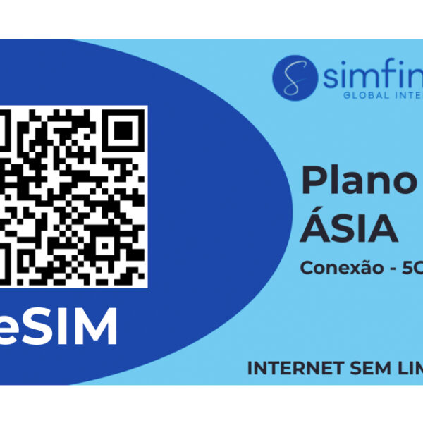 imagem de um chip internacional para ásia