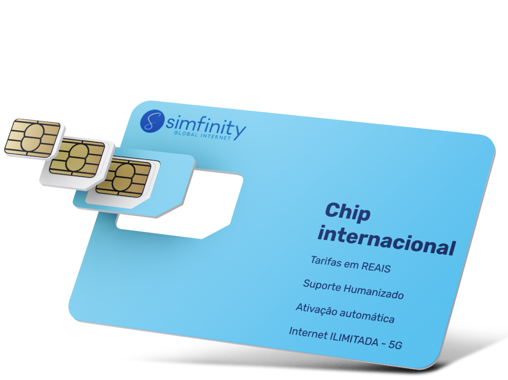 imagem de um chip simfinity em azul bebe